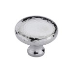 M Marcus Heritage Brass Cabinet Knob Victorian Round Hammered Design 32mm